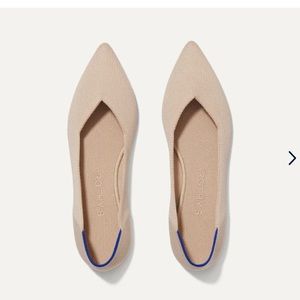 Rothys Nude/Ecru Point Sz 9